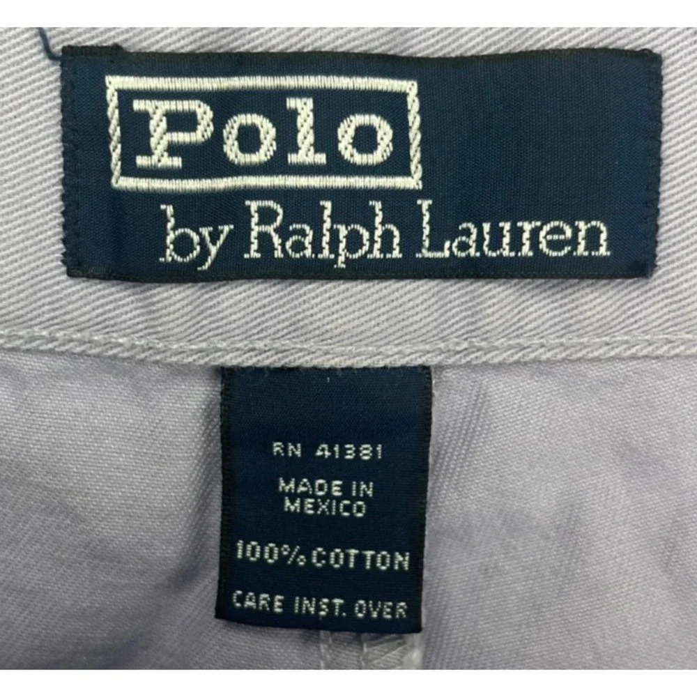 Polo by‎ Ralph Lauren Men's Shorts 42 Light Lavender Pleated Cotton
